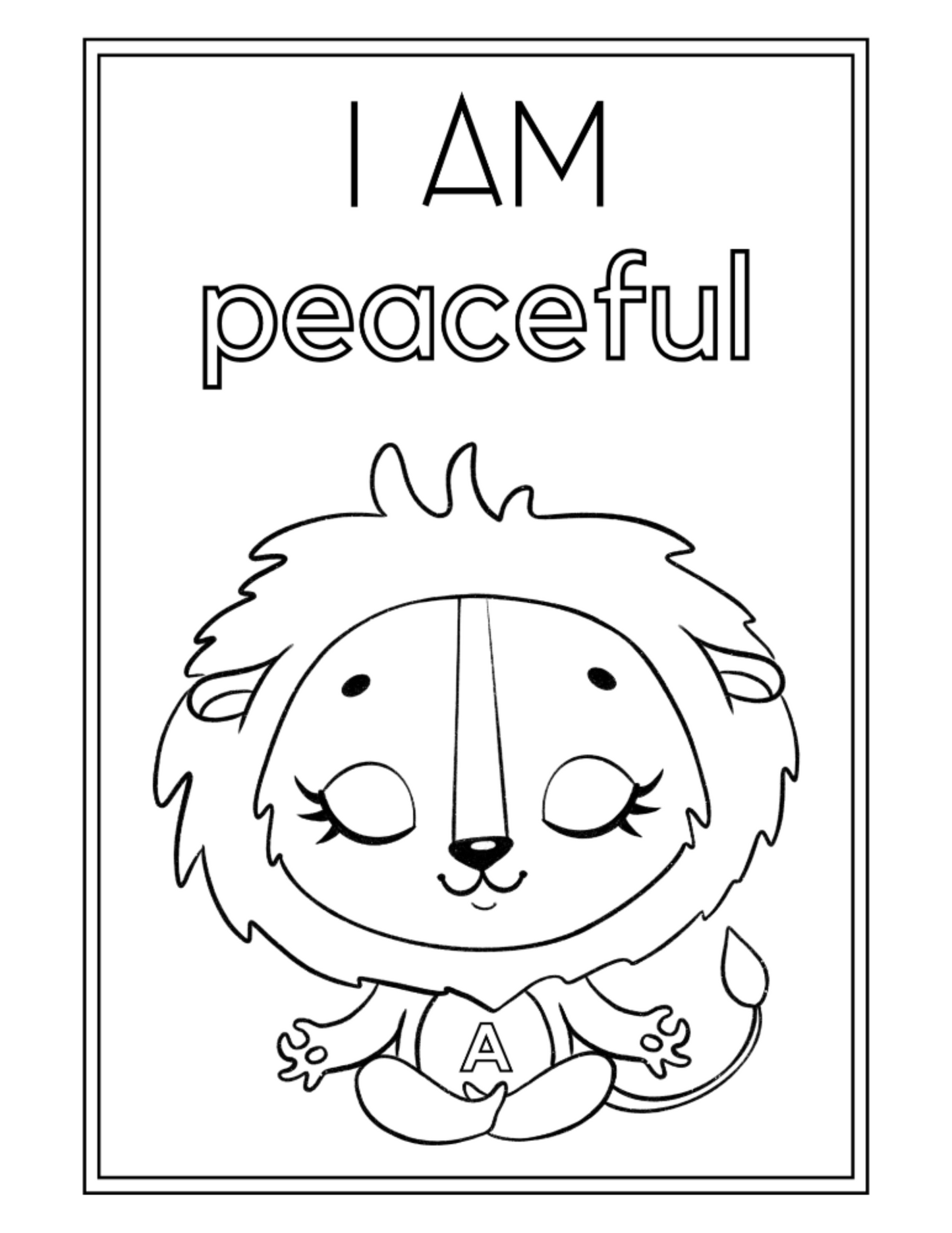 Personalized Affirmations Coloring Book