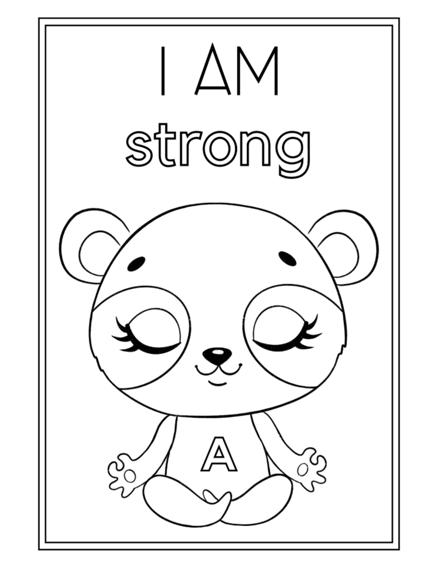 Personalized Affirmations Coloring Book