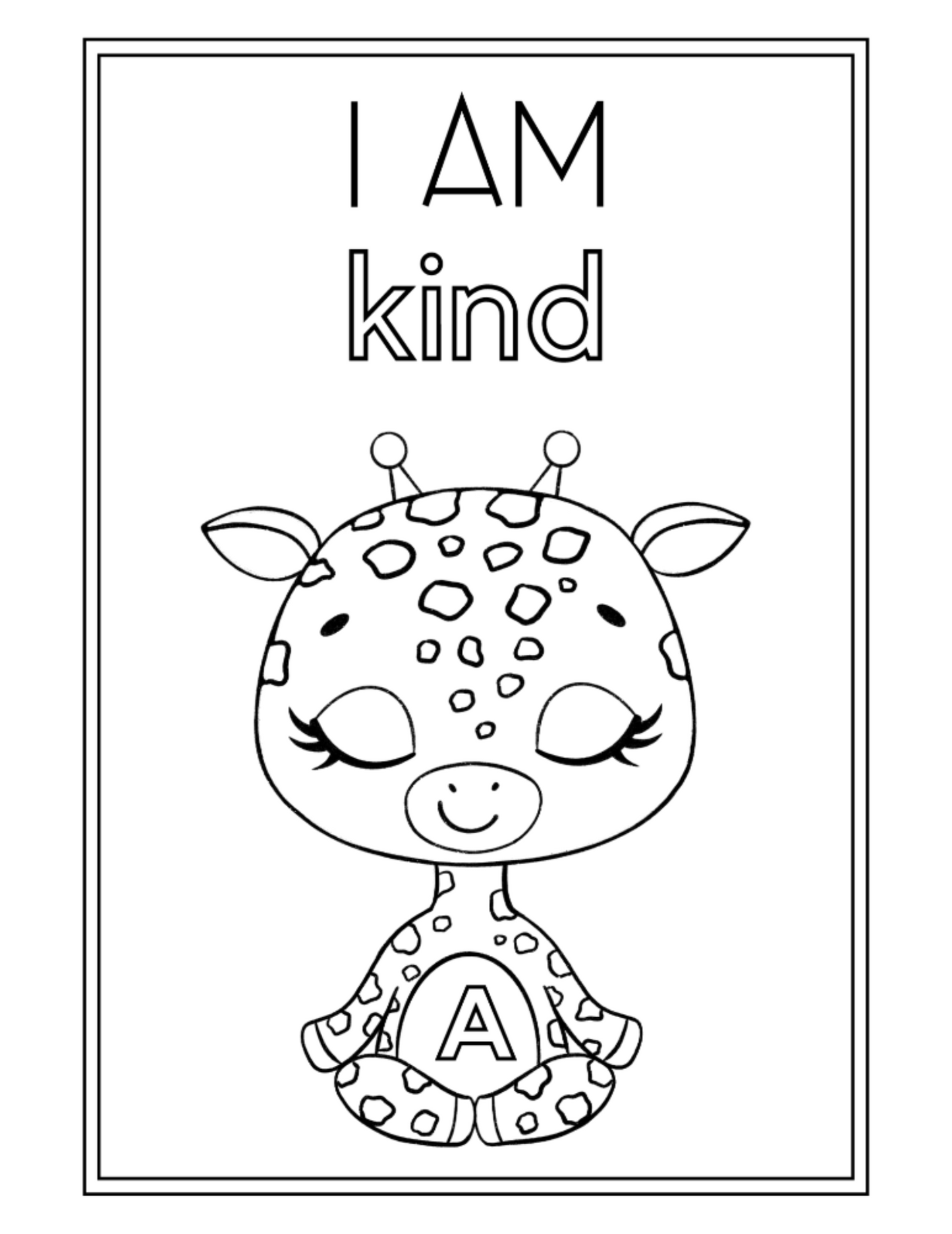 Personalized Affirmations Coloring Book