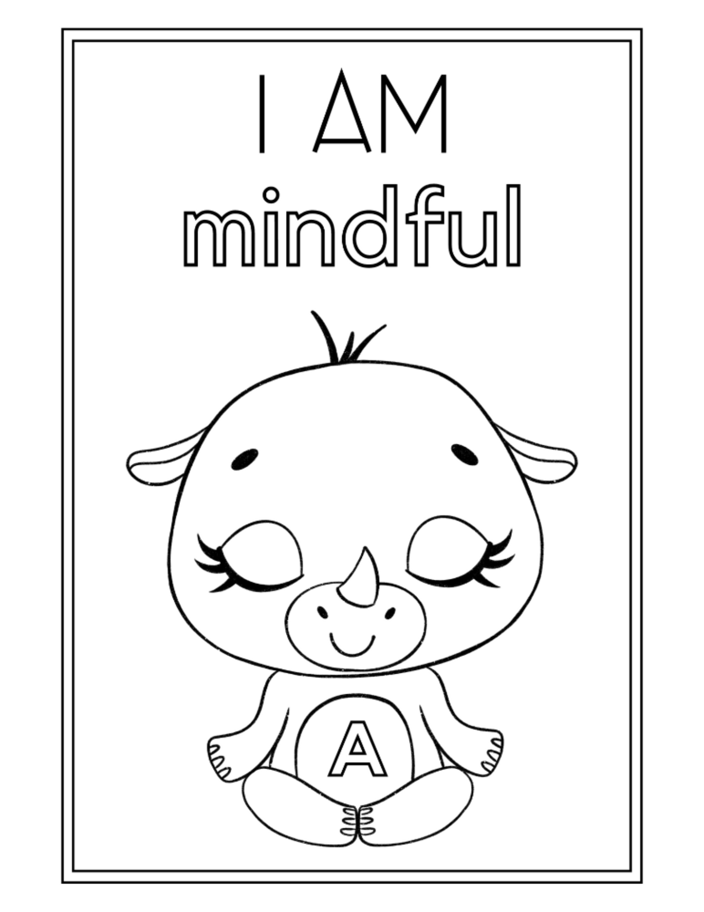 Personalized Affirmations Coloring Book