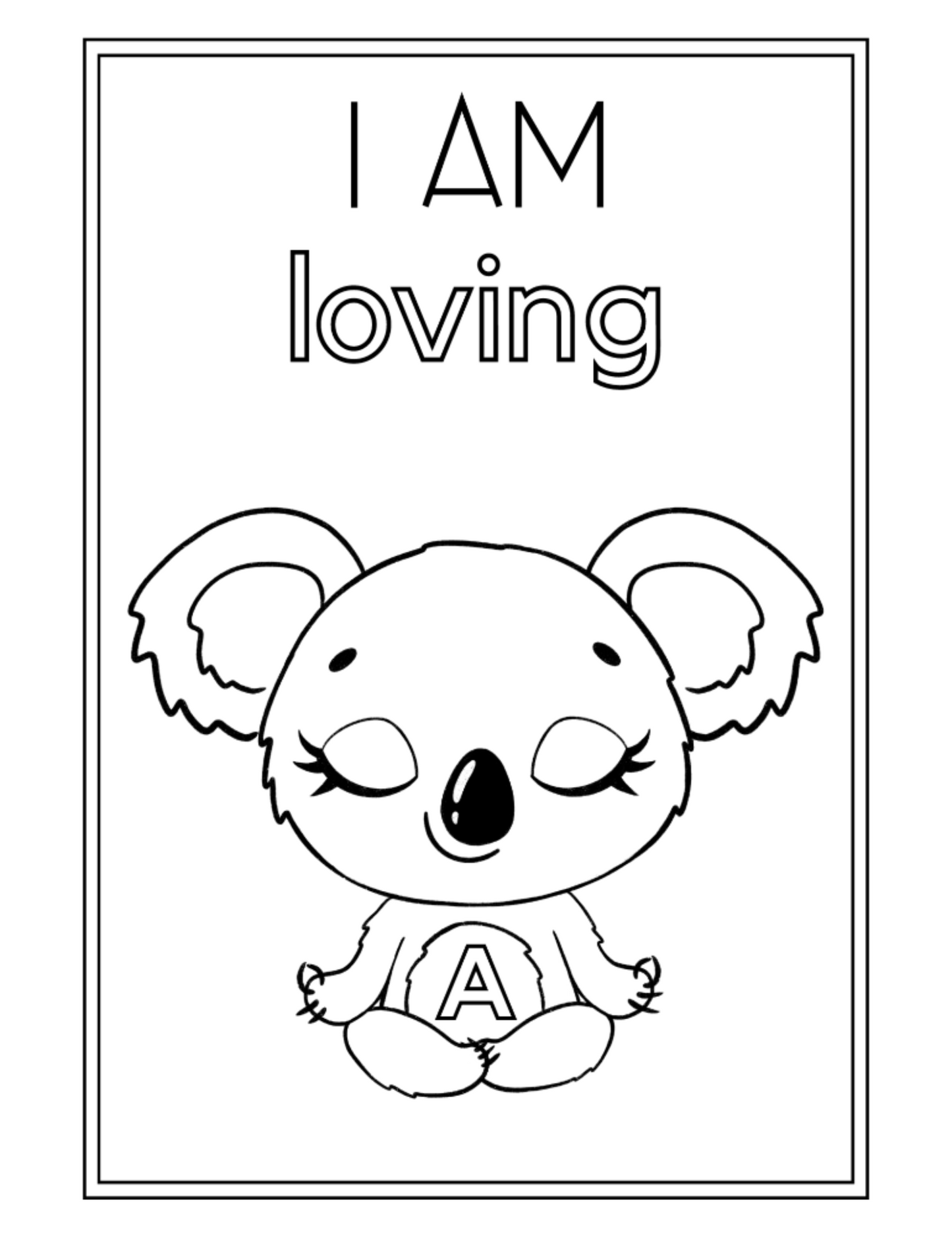 Personalized Affirmations Coloring Book